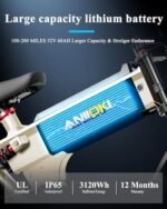 ANIIOKI Electric Bikes, A8 PRO MAX Ebikes for Adults 48/52V 60AH, 1600W Peak Power Electric Bicycles, 30+MPH Electric Bike for Adults, Fat Tire Electric Bike, Electric Mountain Bike - Image 2