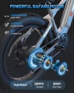 Saiga Electric Bike Adults 750W BAFANG Motor,GPS Smart App Control,28MPH Ebike,48V 20Ah Samsung Battery 90Miles Torque Sensor Electric Bicycle,26" Fat Tire,UL Certificate - Image 2