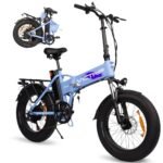 Electric Bike for Adults with 800W Peak Motor, 20.8Ah Removable Battery and up to 70Miles 24MPH 20" Fat Tire UL 2849 Certified Folding Ebike Electric Bicycle, 7-Speed E Bike,Class 2