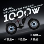 eAhora Luna II Peak 1500W Dual Motor Electric Bike for Adults, 7-Speed 33MPH 48V 20Ah E Bike, 20 * 4.0 Puncture Proof Fat Tires Hydraulic Brake Full Suspension Electric Bike, with UBS Wharging Port - Image 2