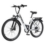 Electric Mountain Bike for Adults 26" Step-Thru/Over Commuting Ebike for Men Women with Peak Power 540w, 360Wh Built-in Battery, LCD Display, 7 Gears & Front Shock Absorber