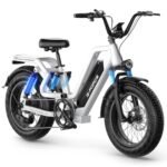G-FORCE RS Electric Bike for Adults w/ 1300W Peak Ebike, Magic Full Suspension & 28mph Electric Mountain Bike, 60/100 Miles Hydraulic Brakes E Bike 20 * 4 Fat Tire, 15/25Ah Removeable Battery UL2849