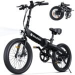 isinwheel U5 Electric Bike Adult 500W, 20" Folding Bikes, 20MPH Max Range 45+ Mile, 48V Removable Battery, Weighs Only 48.5lbs, Suitable for Leisure Riding&Commuting