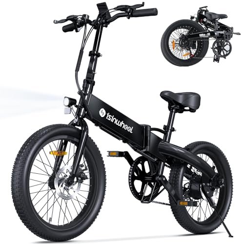 Version 1.0.0 isinwheel U5 Electric Bike Adult 500W, 20" Folding Bikes, 20MPH Max Range 45+ Mile, 48V Removable Battery, Weighs Only 48.5lbs, Suitable for Leisure Riding&Commuting - Image 1