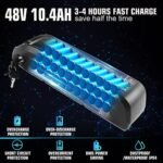 ANCHEER Electric Bike for Adults, Peak 750W Ebike, 3 Hours Fast Charge, 60 Miles Electric Bicycle with 48V/499Wh Battery, 27.5 ''Hummmer Electric Mountain Bike with LCD Display, 21/24 Speed - Image 2