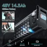 MOONCOOL Electric Tricycle for Adults, 20" x 4" Fat Tire Electric Trike, 48V 500W Motorized Electric Bicycle Bikes, 3 Wheels 7 Speed Ebike with Removable Battery, Aluminum Frame & Large Basket - Image 4