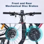 COASTA Electric Bike for Adults, 36V/48V 350W Motor with 13AH/10AH Battery Electric Bicycle 26” 20MPH Mountain Ebike - Image 7