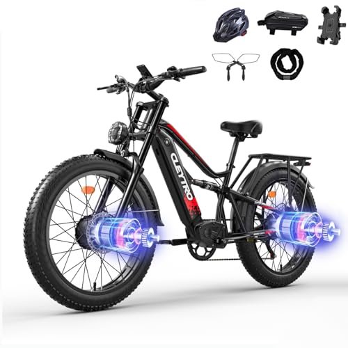 Version 1.0.0 Electric Bike for Adults,1500W/750W,52V 21/19Ah 32-37MPH, 30-60Miles Range 26”Fat Tire Electric Bike Beach Snow Mountain Bike, Dual Hydraulic Disc Brakes Electric Bike Full Suspension - Image 1