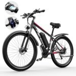Electric Bike for Adults with 1000W Peak Motor 27.5" Electric Bicycles 48V15AH Removable Battery Ebike,32MPH Mountain Bike 21 Speed Ebikes,Front Suspension Electric Bikes