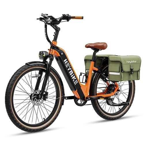 Version 1.0.0 Heybike Cityrun Electric Bike, 1000W Motor Peak City Cruiser Ebike, 48V 15Ah(720Wh) Battery, 60 Miles, Step-Thru Electric Bicycle with APP Control, 3H Fast Charging, Commuter Electric Bike for Adults - Image 1