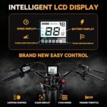 Electric Bike for Adults with Peak 2000W Brushless Motor,100Miles 35MPH All-Terrain Foldable Electric Bike with 48V30A Removable Battery,8-Speed ebike,20"x4.0 Tires and Dual Suspension Bicycles - Image 3