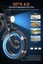 MEELOD Electric Bike for Adults 1200W Peak Power Brushless Motor Dual 48V 30AH Removable Battery Ebike,32MPH Mountain Ebike,48V LED Headlight,Color LCD Display,Dual Shock Absorber - Image 2