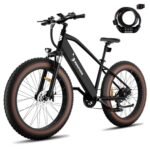 Electric Bike for Adults 1200W Peak Motor, 48V 720Wh Removable Battery, 65 Miles 28MPH Ebike Mountain, 26" Fat Tire Adult Electric Bicycles with Hydraulic Suspension,7 Speed Gears UL Commuter E Bike