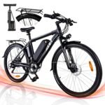 ZNH Electric Bike, 26'' E Bike for Adults 350W Electric Commuter Bike/Mountain Bike, Adult Ebike with Removable 36V/10AH Battery UL Certified, Electric City Bicycles for Adult/Shimano 21-Speed