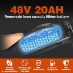 Ronson Electric Bike for Adults，Dual Motor Ebike，1000W/2000w Electric Bike，Fat Tire Ebike with 48V/20Ah/23Ah Battery，80 Miles Bike Electric,12-Speed E-Bike and Passed UL&GCC Certification - Image 4