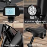 Jasion EB3 Electric Bike for Adults 21mph Folding Adults Electric Bicycles, 350W Brushless Motor, 36V 7.5Ah Battery, Center Suspension, 3 Levels Assist, 14" Foldable ebike for Adults and Teens - Image 4