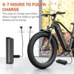 SISIGAD Electric Bike for Adults, Fat Tire Electric Bike,26" All-Terrain Bicycle, Peak 1400W Motor, 50Miles Range and 32MPH Top Speed, 48V 15Ah Removable Battery,7-Speed Ebike - Image 4