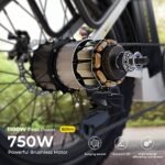 SOHAMO S3 Electric Bike for Adults, 750W Brushless Moter, 28Mph Foldable Electric Bicycles with 48V 15/20Ah Removable Battery, Max Up to 40/60Miles, 20" Fat Tire Ebike for Road, Sand, Mountain - Image 3