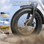 G-FORCE RS Electric Bike for Adults w/ 1300W Peak Ebike, Magic Full Suspension & 28mph Electric Mountain Bike, 60/100 Miles Hydraulic Brakes E Bike 20 * 4 Fat Tire, 15/25Ah Removeable Battery UL2849 - Image 5