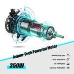 Electric City Bike for Adults | 26'' Electric Commuter E-Bike |7-Speed | Peak 500W Brushless Motor with 36V 10.2Ah UL-Certified Removable Battery | Electric Bicycle White - Image 2