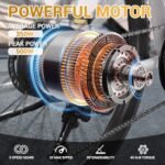 Electric Bike for Adults,Electric Bicycle 23MPH,26" Tire,Peak 500W Motor,Range 30 Miles,7-Speed,Commuter Electric Bike with 360Wh Removable Battery Built in,LCD,Suspension Fork,Smart App - Image 2