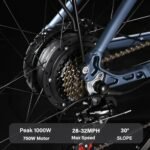 E·Bycco 29'' 1000W Motor Electric Bike for Adults 32MPH with 48V 17.5AH Battery Up to 65 Miles 7Speed Mountain Ebike, Pedal Assist Throttle Class 3 Electric Bicycle for Commuter E Bike - Image 2