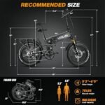 VITILAN i7 Pro Electric Bike Adults Folding 750W BA-FANG/E-iwol Motor Fat Tire Ebike Removable 16AH/20AH Cell Battery Full Suspension Electric Bicycle 8-Speed - Image 6