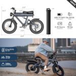 Electric Bike for Adults, 750W Motor (Peak 1000W), 48V 17.5Ah Removable Battery Ebike for Adults, 30Mph Max 55Mile Long Range Electric Bicycle for Commuting, Outdoors, Travel, Shopping - Image 6