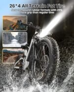 Electric Bike for Adults 960W, 48V 20AH Battery Adult Electric Bicycles, 26" Fat Tire Full Suspension Step-Thru Ebike, 28MPH Mountain Ebike, 7 Speed, 80Miles Range, UL Certified-Boxer ST - Image 4