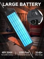 HAOQI 750W(Peak 1000W) Leopard Pro Electric Bike for Adults, 48V 20AH Removabl Battery Mountain Bike,26" x 4.0 Fat Tire Ebike with 28MPH, 7-Speed,UL 2849 Certified - Image 2