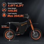 Soleil01 Electric-Dirt-Bike for Teens Adults, 14"/12" Fat Tire 2000W Electric-Motorcycle with 48V 21AH Battery Ebike 37MPH Hydraulic Brakes Mountain Off-Road EBike Fit Age 13+ - Image 5