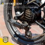 Swagtron Swagcycle EB-7 Elite Plus Folding Electric Bike with Removable Battery, Orange/Black, 16" Wheels, 7-Speed - Image 4