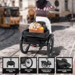 Triker Electric Bike, Peak 750W Brushless Motor Folding Trike Ebike, 720Wh Removable Battery, Step-Thru 3 Wheel Electric Bicycle, Up to 65 Miles, 20X3.0 Tire Tricycle for Adults - Image 6