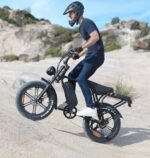 V8 Electric Bike Adults, Fat Tire E Bike with 750W Brushless Motor 48V 15Ah Removable Larger Battery, 20" x 4.0 Electric Mountain Bike, 31MPH Max Speed, Shi-mano 7 Speed Adult Electric Bicycles - Image 3