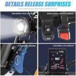 PHILODO Electric Bike for Adults, Dual Motor Fat Tire Ebike 2 * 1000W Dual Battery Electric Bicycles 48V 46AH with Full Suspension Hydraulic Disc Brakes 35MPH - Image 6