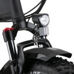 RKS Foldable Electric Bike with 750W Motor, Electric Bicycle with 48V 14.5Ah Battery, 20'' Fat Tires, LCD Display, Front and Rear LED Lights, 7-Speed Gears, Up to 20 Mph (Anthracite Gray) - Image 5