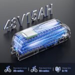 Electric Bike for Adults,750W Brushless Motor,21 Speed Gear,32MPH 55 Miles Ebike,48V15Ah Removable Battery Electric Mountain Bike,Commuting E Bike with Fork Suspension - Image 5