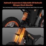 Soleil01 Electric-Dirt-Bike for Teens Adults, 14"/12" Fat Tire 2000W Electric-Motorcycle with 48V 21AH Battery Ebike 37MPH Hydraulic Brakes Mountain Off-Road EBike Fit Age 13+ - Image 6