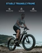 Saiga Electric Bike Adults 750W BAFANG Motor,GPS Smart App Control,28MPH Ebike,48V 20Ah Samsung Battery 90Miles Torque Sensor Electric Bicycle,26" Fat Tire,UL Certificate - Image 6