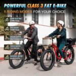 GESHENG 1125W Fat Tire Electric Bike,32MPH & 48V 20AH Long Range E Bike Adults,【 Upgrade Adjustable Stem】 26 X4.0 Snow Beach Mountain Electric Cruiser Bike, Larger Display, Class 3 Ebike - Image 5