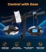 NAVIC CB6PRO Electric Bike for Adults, 750W Peak Power Folding Ebike, 22Mph Max Speed, 749Wh Removable Battery, 14" Adults Electric Bicycle, Max 40Miles Long Range, Mini E Bikes - Image 6