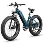 CycVerve Electric Bike for Adults,1400W Peak Motor City Cruiser Ebike,48V Removable Battery,28MPH 75Miles Step-Thru Electric Bicycle,26" x 4.0 Fat Tire Full Shock Absorber Commuter E Bike