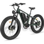 Dual Motor 2000W Electric Bike for Adults, Electric Bikes with 48V/22.4Ah Removable Battery, 26"*4.0 Fat Tire Off Road Snow Mountain Ebike, Dual Hydraulic Disc Brake, 7 Speed
