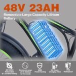 Electric Bike for Adults，Dual Motor Ebike，2000w Electric Bike，Fat Tire Electric Bike with 48V/23Ah Battery，Men's Electric Bike,90 Miles Electric Bicycle and Passed UL&GCC Certification - Image 4