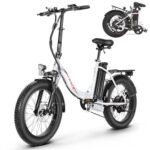 Vivi Folding Electric Bike for Adults, 20" Fat Tire Folding Ebike, 900W Peak Motor Foldable Electric Bicycle 21.7MPH Electric Cruiser Bike with 48V Removable Battery, 7 Speed Commuter E Bike