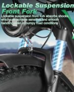 48V 20Ah 2000W Dual Motor Ebike for Adults,35MPH 87Mile,26" Fat Tire All Terrain Electric Bike,Dual Hydraulic Disc Brake E-Bike,21 Speed Commuter E Bike for Men Women,Lockable Suspension - Image 4