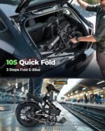 isinwheel U3 16" Foldable Electric Bike Adults, 500W Electric Bicycle, Front Fork Suspension, 19 MPH UP to 45 Miles Folding Ebike for Adults and Teens for Leisure Riding&Commuting, UL2849 Certified - Image 6