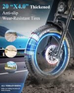 ANIIOKI Electric Bikes, A8 PRO MAX Ebikes for Adults 48/52V 60AH, 1600W Peak Power Electric Bicycles, 30+MPH Electric Bike for Adults, Fat Tire Electric Bike, Electric Mountain Bike - Image 6