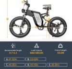 Electric Bicycle for Adult,2000W Motor Electric Bike, 48V 25/30AH Removable Battery, 30MPH, 20" x 4.0 Fat Tire EBike 7 Speed Electric Mountain Bike - Image 7