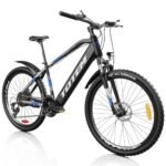 Totem Electric Bike for Adults - 1000W Peak Motor, 27.5" Electric Mountain Bike with 48V 499Wh Removable Lithium Battery, 21-Speed, Mechanical Locking Suspension Fork